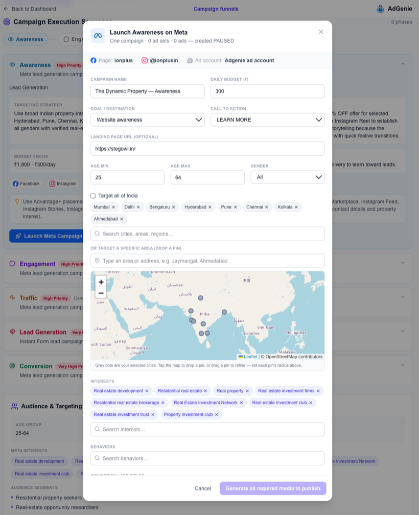 Go live in one click